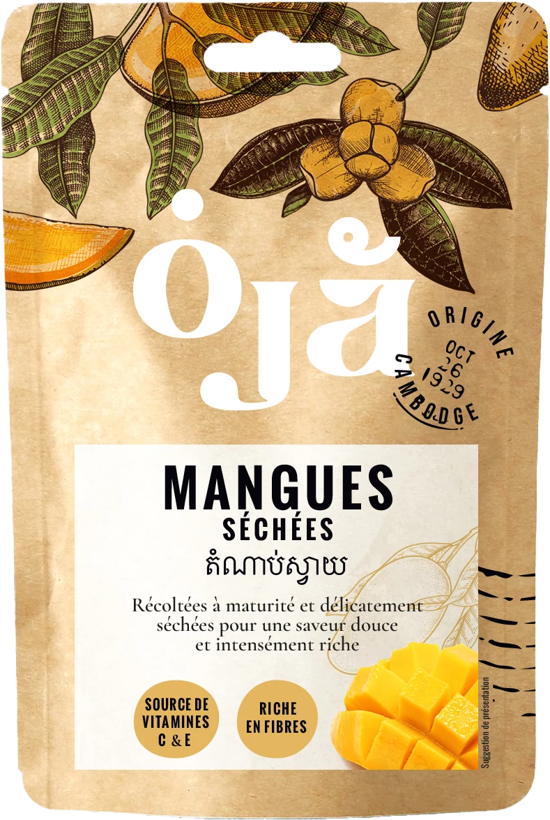 Sachet mangue séchée gourmande OJA