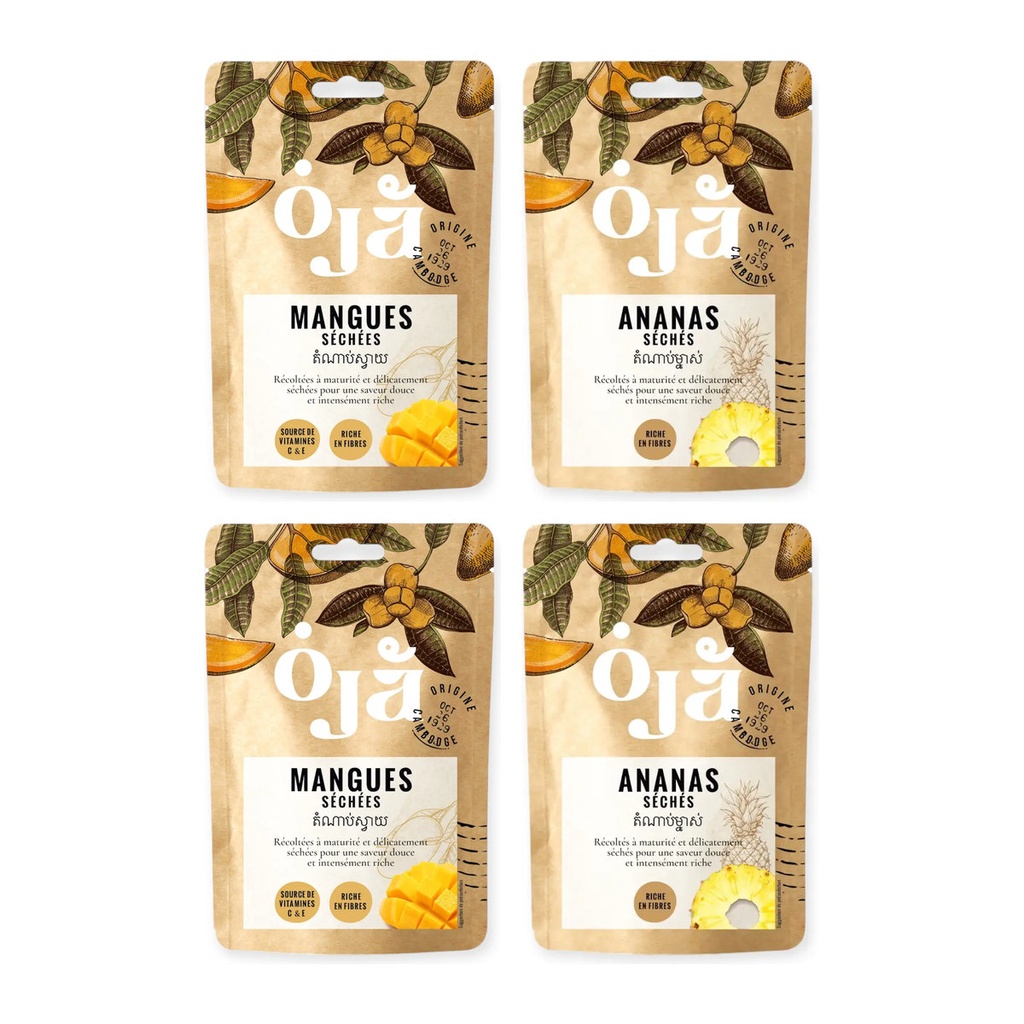 Pack Gourmand OJA, 4 sachets de 100 g