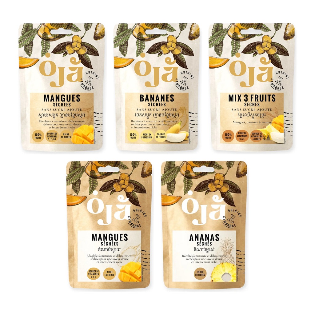 Pack Gamme OJA, 5 sachets de 100 g